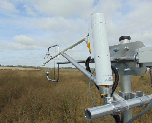 Image of a 3D sonic anemometer & gas analyser.