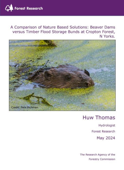 Title page of Beaver Dams versus Timber Flood Storage Bunds