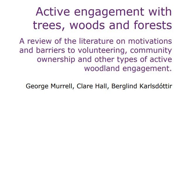 Cover of the publication "Active engagement with trees woods and forests".