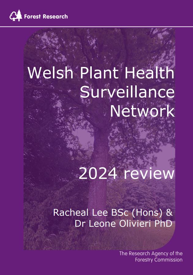 Cover for the Welsh Plant Health Surveillance Network 2024 document.