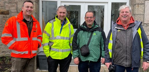 Researchers from Forest Research and Government of Jersey. Copyright Forest Research