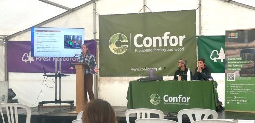 The Confor tent at APF 24 exhibition.