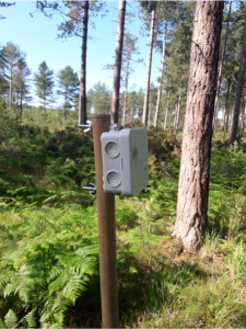 Acoustic monitoring equipment used to record presence of bats. Credit Mark Warn
